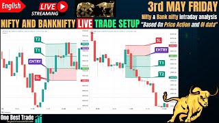 🔴Live Nifty intraday trading | Bank nifty live trading | Live options trading | 3rd May 2024 dhan