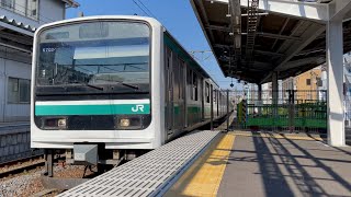 常磐線E501系K702編成 回送電車 いわき駅入線