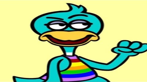 Queer duck theme song but every time a word is repeated it loops