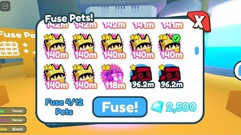 What happens when you fuse 3 gold happy computers and gold techno cat | Pet Simulator X