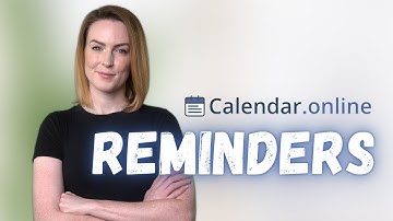 Notifications / Reminders in Calendar Online