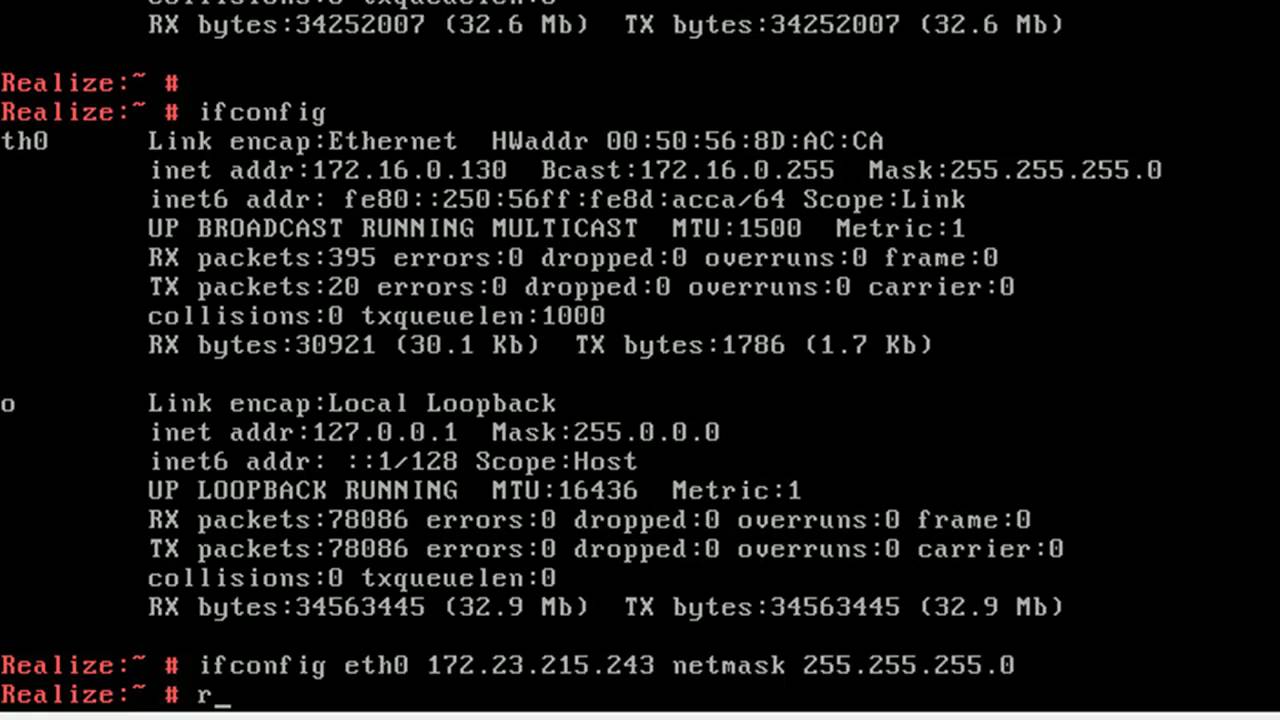 how to change ip address in linux using command line