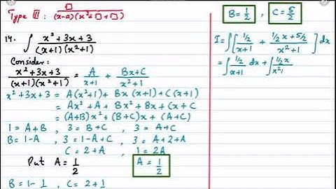 XII Math Chap 6 Integration Partial Fractions - Type 3 by Sir Ahsan Abdullah Patel - Part 1
