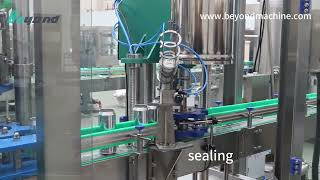 【Fully Automated Carbonated Beverage Canning Line】High-Speed 12-Head Filler & Sealer