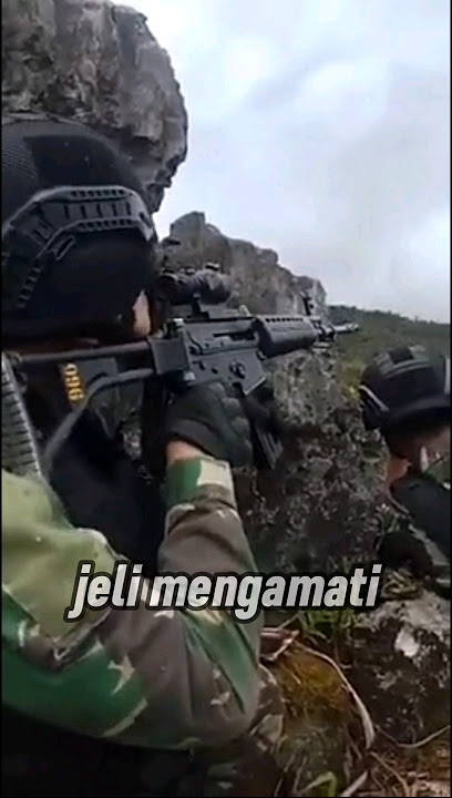 Sniper TNI mengintai pergerakan OPM dari jarak jauh #trending #viral #shortvideos #tni #papua