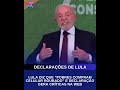 Lula diz que “pobres compram celular roubado” e declaração gera críticas na web