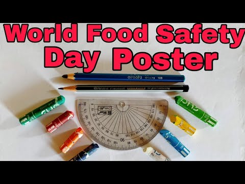 World Food Safety Day Drawing | World Food Safety Day Poster | World Food Safety Day | Easy Poster