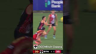 【母親が日本人のMitch Owens】流れを止めないスムーズなハンドボール【2026年 R9 Suns-Saints】#オーストラリアンフットボール #オーストラリア