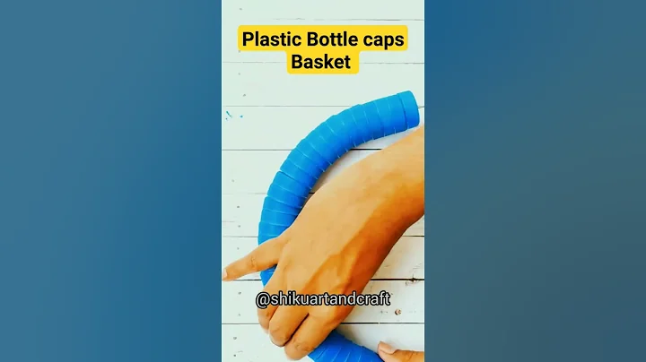 Diy Basket with plastic bottle caps | Best out of waste | Plastic bottle caps craft ideas#shorts