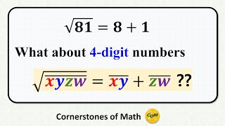 √81 = 8+1. What About 4-Digit Numbers?