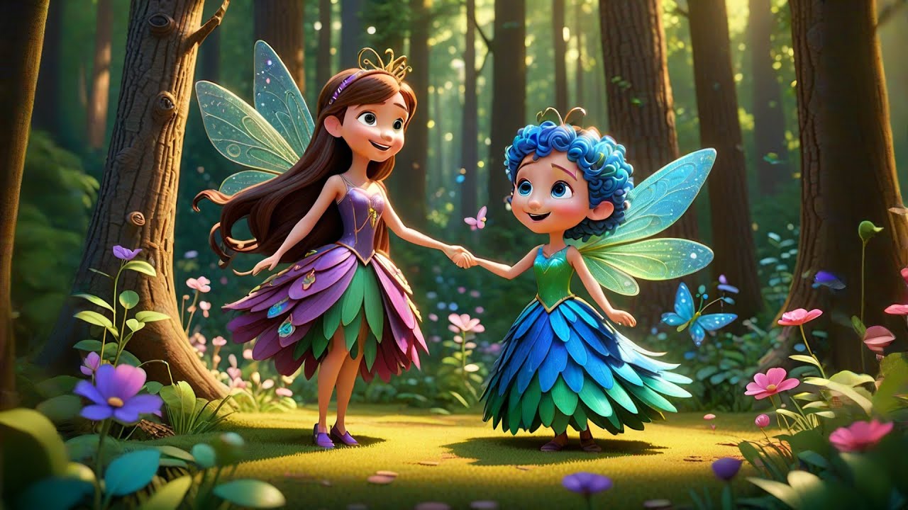 Five Sparkly Fairies Sing and Spin | Magical Fairy Song for Kids | Fun Counting Nursery Rhyme