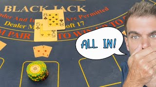 I DUMP it ALL IN! #blackjack