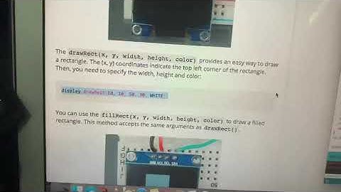 Draw a Rectangle with OLED Display Demo