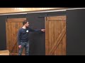 Salvation army  sliding barn doors