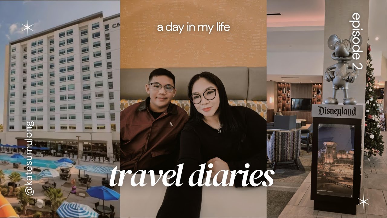 morning routine for disneyland california ✨ mickey waffle maker at cambria hotel breakfast buffet