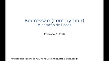 Mineração de Dados (Regressão com Python)