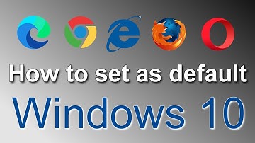 How to make Google Chrome, Firefox,Opera or other browsers the default in Windows 10