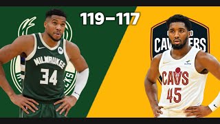 Final 1:26 WILD ENDING Cavs VS Bucks