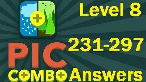 Pic Combo Level 8 231-297 Answers