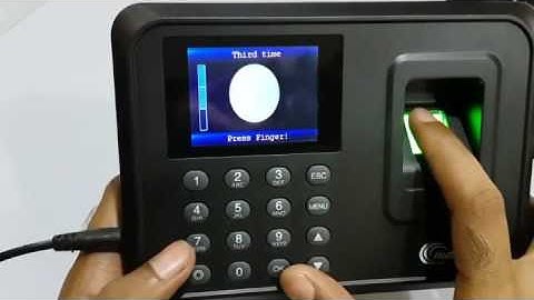 MDI Fingerprint Time attendance Training / Installation Guide
