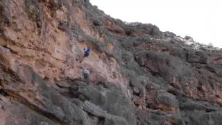 20130415 Royal Arch - Day 3 Belay - Pete