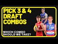 PICK 3 &amp; 4 DRAFT COMBOS | Which combo should the Tigers take to set them up?