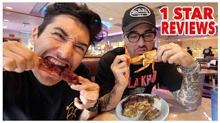 We are in texas today, on the hunt for worst rated restaurant
world.... you be judge of today.... but found mold... in....the...
food... jo...