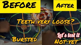 Beyblade teeth very loose ? . Problem solved.