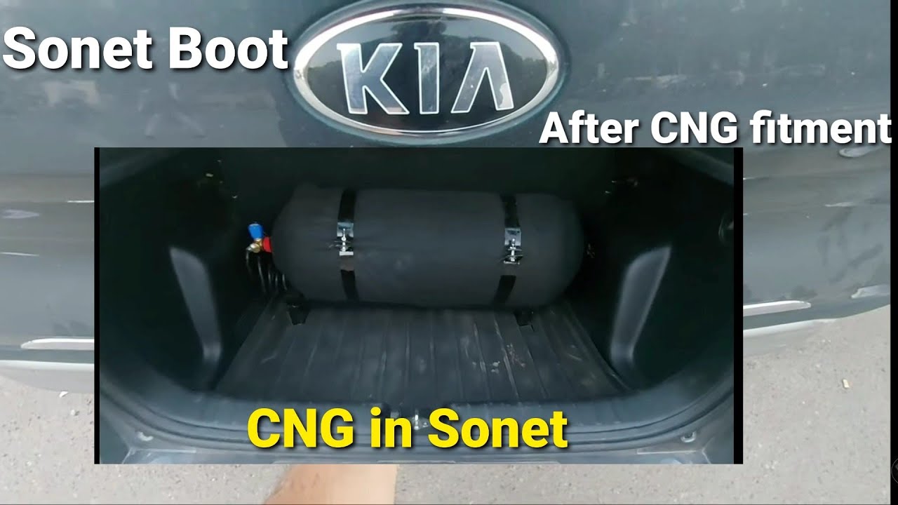 Boot Space after CNG fitment CNG in KIA YouTube