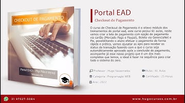 Potal EAD / Módulo 08 Checkout de pagamento - Aula 01   Introdução ao Curso