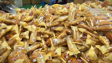 Automatic bread packing machine #bread package machine #bakery equipment