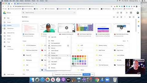 Change Color of Folder in Google Drive (Down and Dirty version)