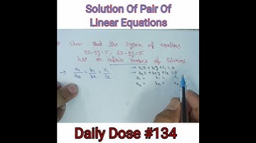 Solution Of Linear Equation | #math #polynomial #class10 #rsaggrawal #cbse #shorts | YouTube Shorts