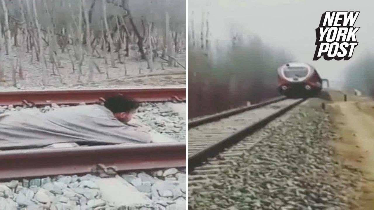ny post mets Thrill-seeker survives as speeding train nearly kills him | New York Post