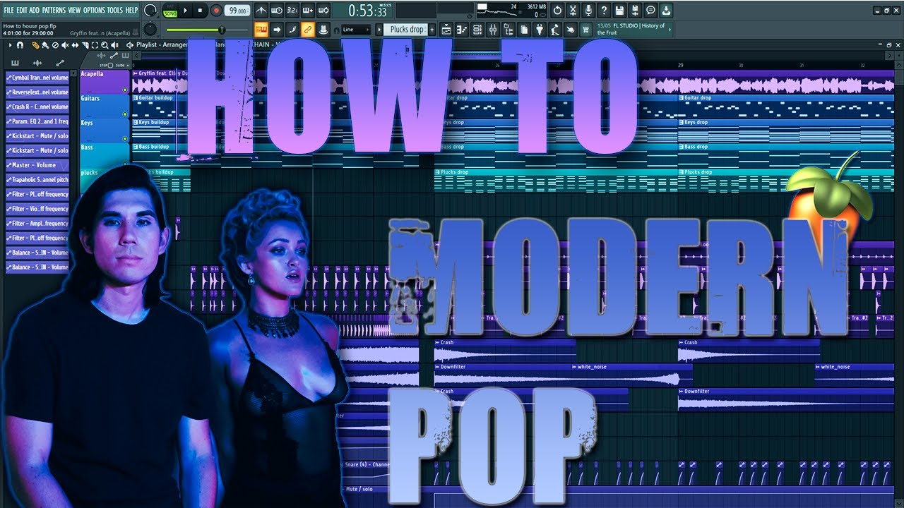How to modern pop - FL Studio tutorial (Free FLP) - YouTube