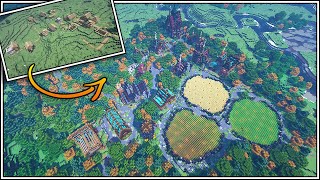 Transforming a Minecraft Plains Village into a Fantasy Village!