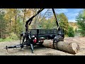 This is our MOST popular Log Loader Dump Trailer