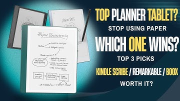 Kindle Scribe vs reMarkable 2 vs BOOX – Which E-Ink Tablet Is Worth Your Money?