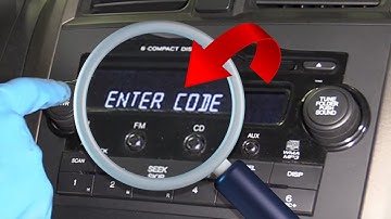 2007 Honda CRV Radio Code