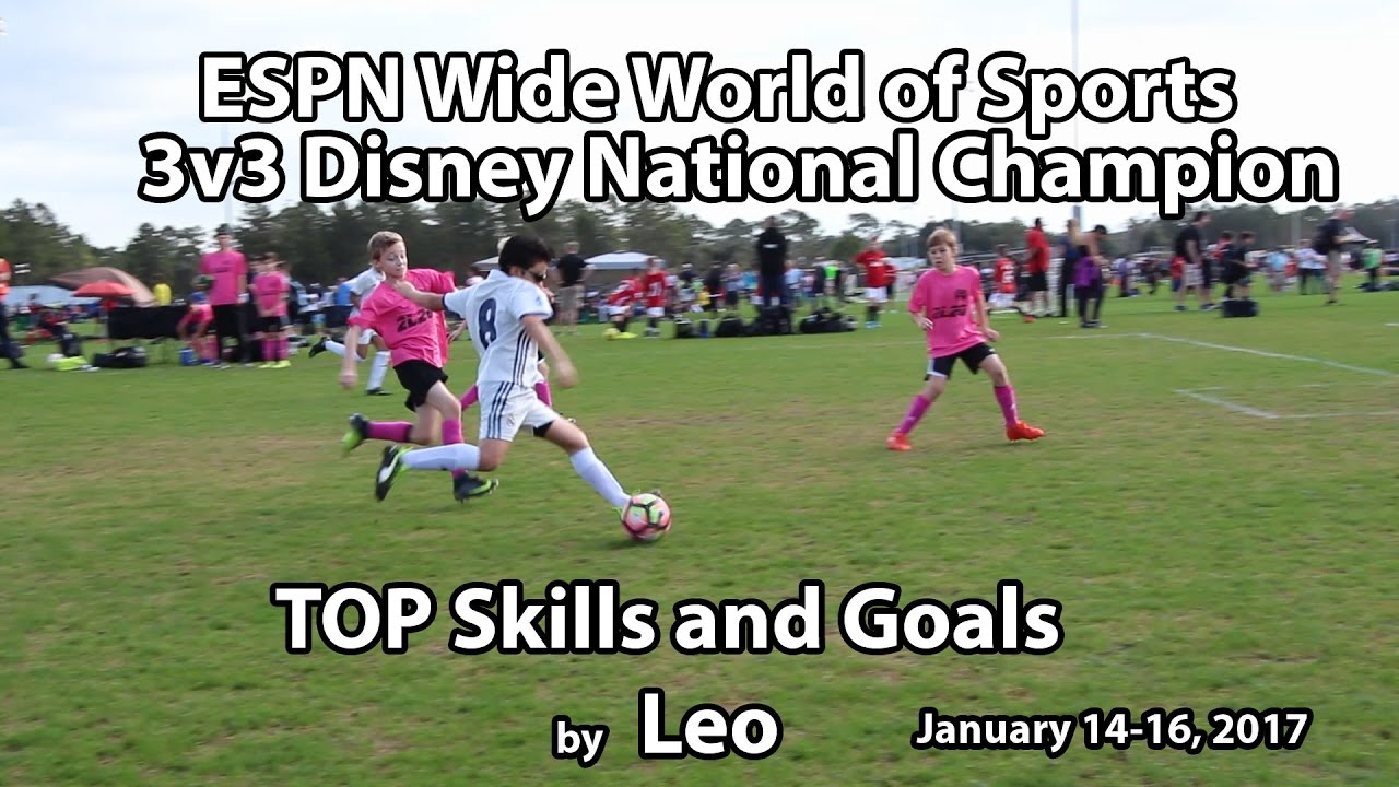 TOP Skills, Moves and Goals by Leo, wearing jersey 8 ESPN Disney