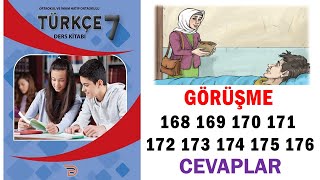 Görüşme Metni 7.Sınıf Türkçe Ders Kitabı Sayfa 168 169 170 171 172 173 174 175 176 Cevaplar