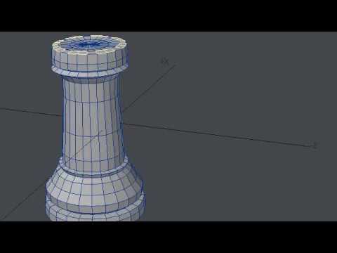 Simple Rook Model How to model a Rook - YouTube