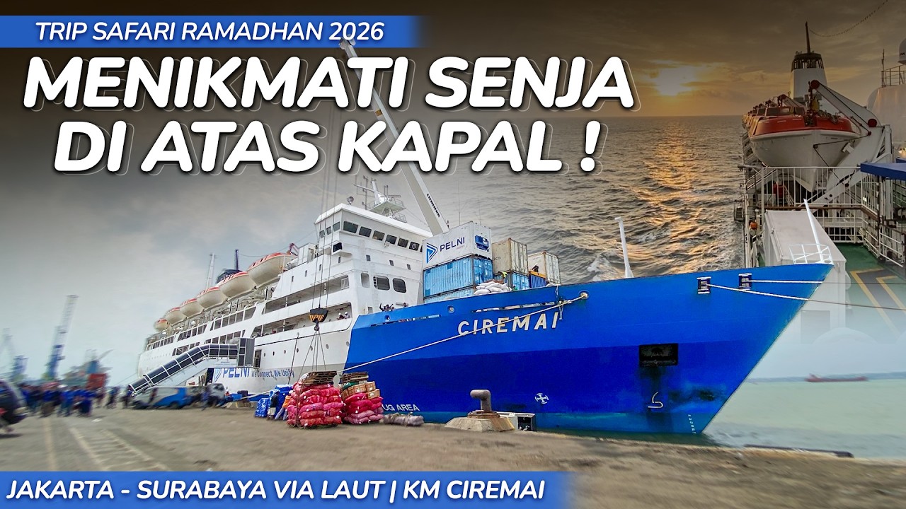 Kesempatan Langka Bisa Melihat Sunset di Anjungan Kapal 😍 Jakarta - Surabaya Naik KM CIREMAI #2