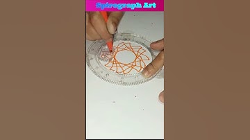 Draw Easy Spirograph DesignlCreative Art Fun #youtubeshorts #spirograph #simplespirograph