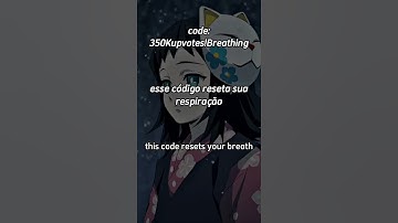 Brand New Project Slayers Code! this code only resets ur breathing!!