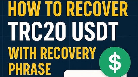 How to Recover TRC20 USDT from a Wavefield Wallet Using Recovery Phrase!"