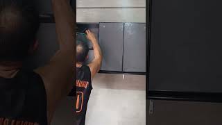 Simple But Elegant Alluminum Cabinet #shorts #cabinet #youtubeshorts