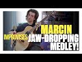 Marcin improvises a jaw-dropping medley at Guitar World HQ