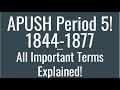 Apush period 5 key terms explained