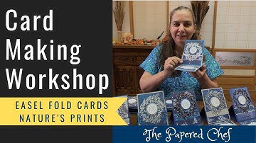 Card Making Workshop - Creating Easel Fold Cards - Course Launch - Nature